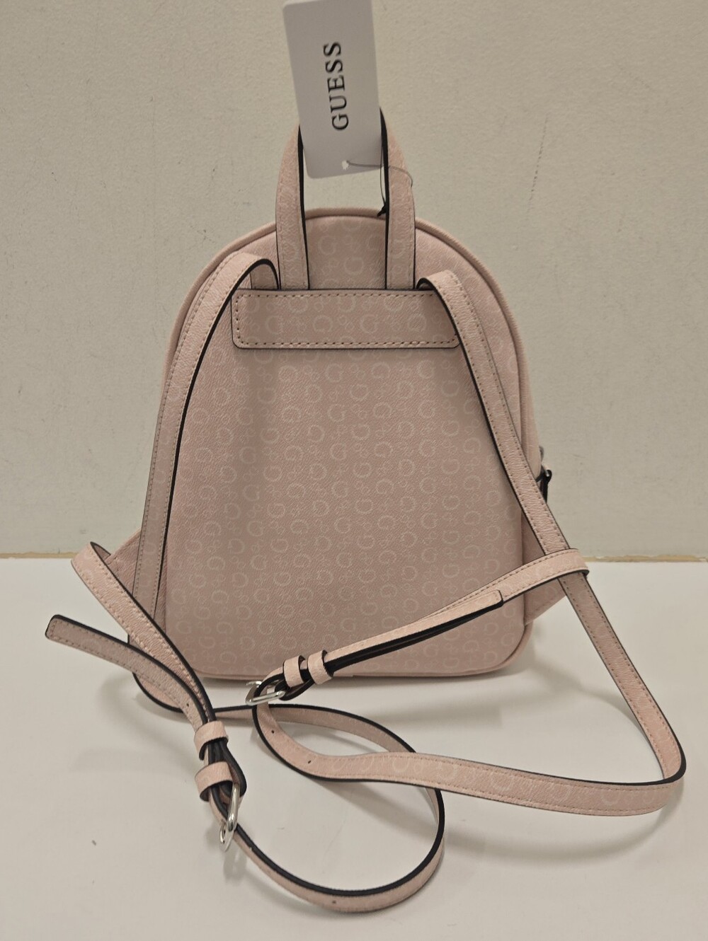 GUESS Pink Logo Mini Backpack - Picture 3 of 3